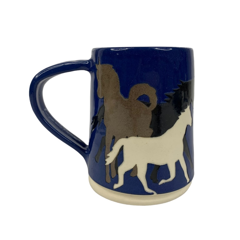 Rare Vaughn L. Smith Horse Hand‎ Made Mug